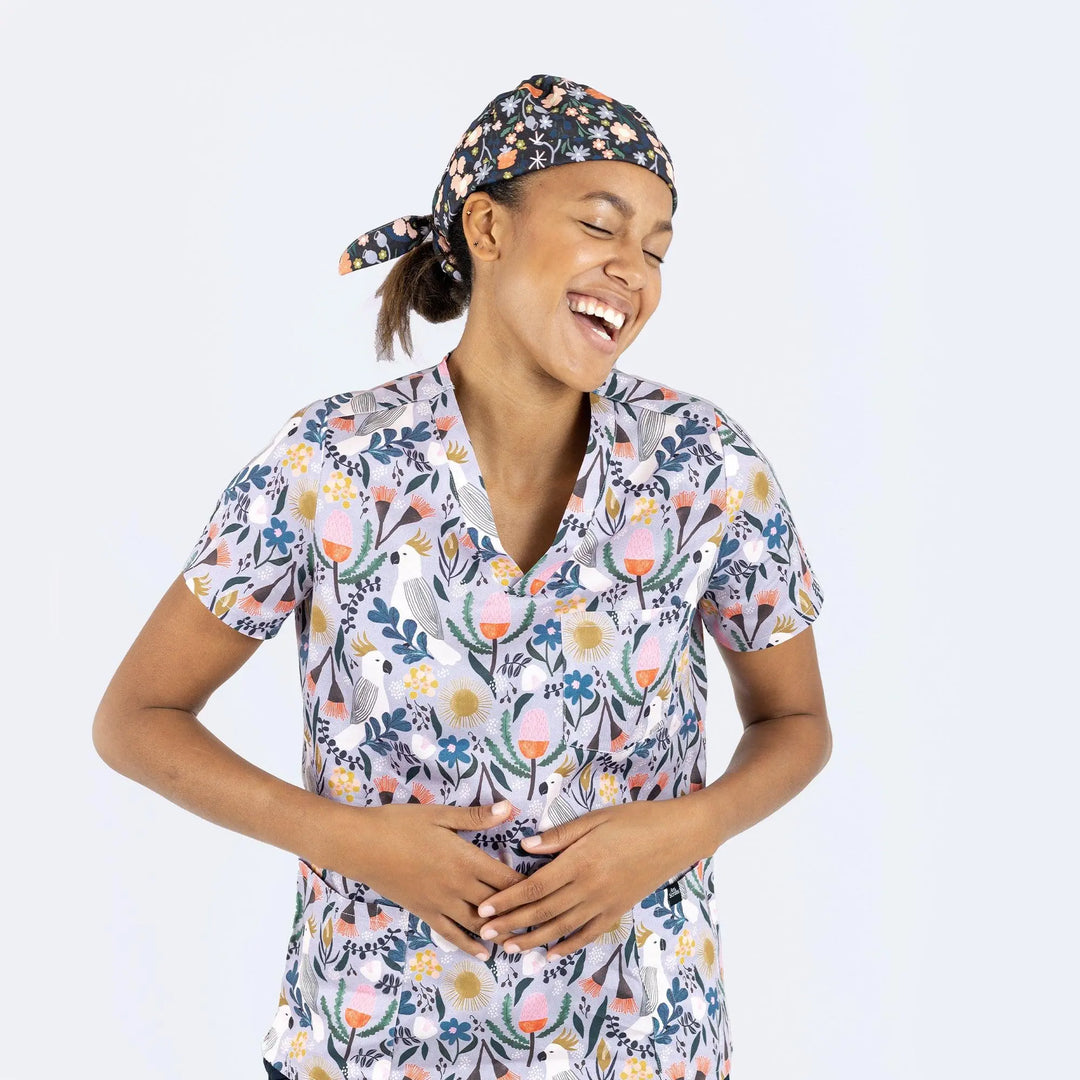 Floral Scrub Cap - Art X Scrubs